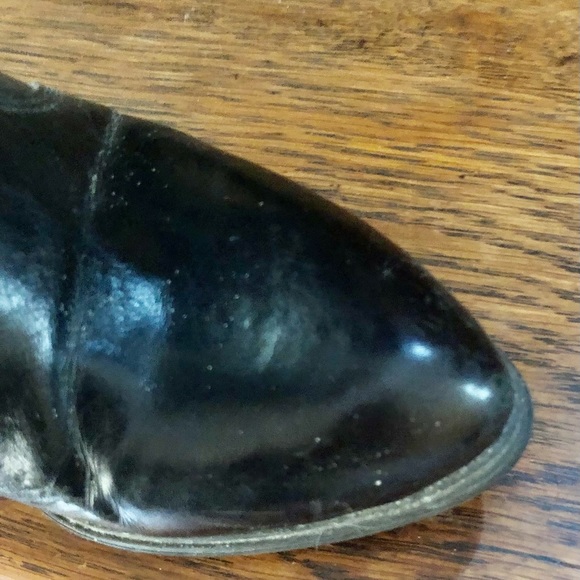 Knee-High Black Leather Boots - Picture 8 of 14